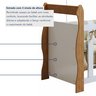 Quarto de Bebê Completo com Guarda-Roupa Berço e Cômoda Bibi - 12