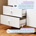 Ver imagem 4 de Quarto de Bebê Completo com Guarda-Roupa Berço e Cômoda Bibi Marrom/Amadeirado/Branco