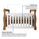 Ver mais imagens de Quarto de Bebê Completo com Guarda-Roupa Berço e Cômoda Bibi Marrom/Amadeirado/Branco