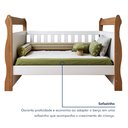 Ver imagem 6 de Quarto de Bebê Completo com Guarda-Roupa Berço e Cômoda Bibi Marrom/Amadeirado/Branco