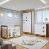 Quarto de Bebê Completo com Guarda-Roupa Berço e Cômoda Bibi - 1