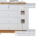 Ver mais imagens de Quarto de Bebê Completo com Guarda-Roupa Berço e Cômoda Bibi