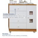 Ver imagem 7 de Quarto de Bebê Completo com Guarda-Roupa Berço e Cômoda Bibi