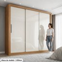 Ver imagem 5 de Guarda-Roupa Viena Yescasa 208cm x 185cm Off White/Cinamomo