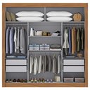 Ver mais imagens de Guarda-Roupa Viena Yescasa 208cm x 185cm Off White/Cinamomo