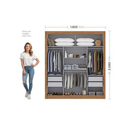 Guarda-roupa Viena Yescasa 208cm X 185cm - 3