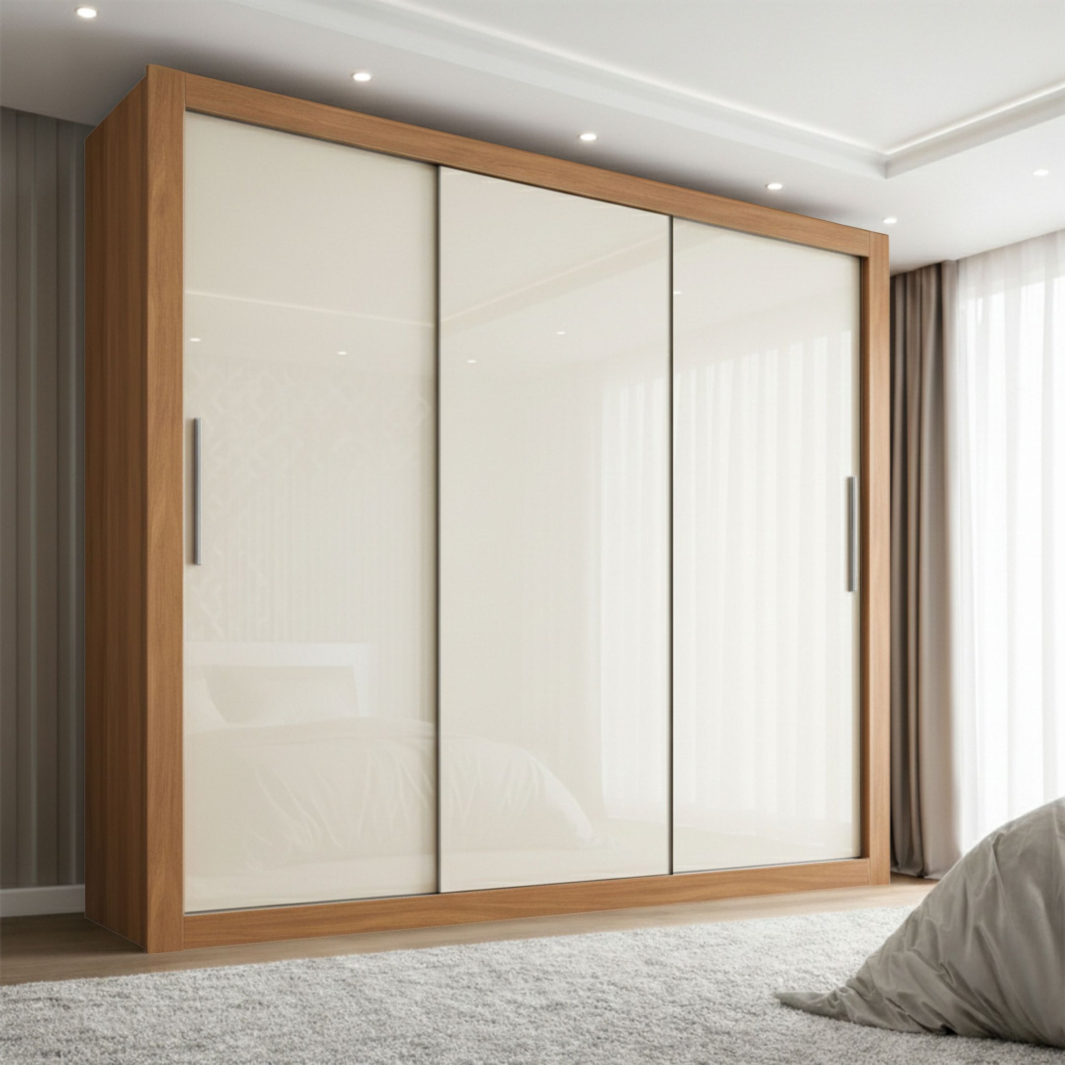 Guarda-Roupa Casal 3 Portas 4 Gavetas 185,5cm Viena Yescasa