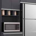 Ver imagem 6 de Cozinha Modulada 5 Peças com Tampo 280cm 12 Portas 4 Gavetas Natalie Cinza - ÉdeCasaMóveis
