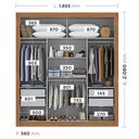 Ver imagem 4 de Guarda-Roupa Viena Espelho Central Yescasa Off White/Cinamomo
