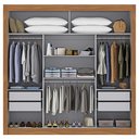 Ver mais imagens de Guarda-roupa Viena Espelho Central Yescasa