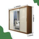 Ver imagem 3 de Guarda-roupa Viena Espelho Central Yescasa