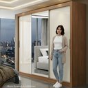 Ver imagem 5 de Guarda-roupa Viena Espelho Central Yescasa