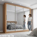 Ver imagem 5 de Guarda-Roupa Viena Espelhado Yescasa Off White/Cinamomo