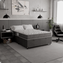 Ver imagem 6 de Cama Box Baú Casal + Colchão D33 One Face - Suede Cinza - e-Shop Casa