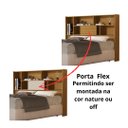 Ver imagem 2 de Cabeceira Olivia com Prateleiras para Cama Box Queen 160cm Nature