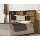 Ver imagem 1 de Cabeceira Olivia com Prateleiras para Cama Box Queen 160cm Nature
