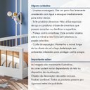 Ver mais imagens de Cama Montessoriana Solteiro Ana 99x195x36cm Marrom/Branco/Amadeirado