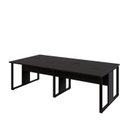 Ver imagem 6 de Plataforma de Trabalho 4 Lugares Preto 2,40m Pés Metal F5 Cor:preto
