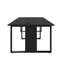 Ver imagem 5 de Plataforma de Trabalho 4 Lugares Preto 2,40m Pés Metal F5 Cor:preto
