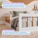 Ver imagem 7 de Cama Montessoriana Casal Ana 144,8x195x36cm Marrom/Branco/Amadeirado