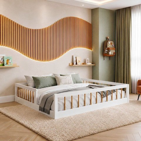 Cama Montessoriana Casal Ana 144,8x195x36cm