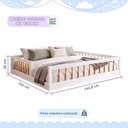 Ver imagem 3 de Cama Montessoriana Casal Ana 144,8x195x36cm