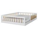 Ver imagem 2 de Cama Montessoriana Casal Ana 144,8x195x36cm Marrom/Branco/Amadeirado