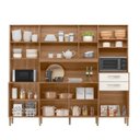 Ver imagem 3 de Armário de Cozinha Compacta 8 Portas 2 Gavetas Ipe e Off White Hortelã