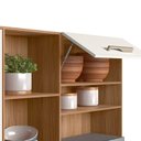 Ver imagem 4 de Armário de Cozinha Compacta 8 Portas 2 Gavetas Ipe e Off White Hortelã