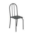Ver imagem 6 de Conjunto de Mesa Tubular 62 100x60cm Tampo em MDF com 4 Cadeiras Ane B Prata/Preto Floral/Mart