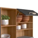 Ver imagem 4 de Armário de Cozinha Compacta 8 Portas 2 Gavetas Ipe e Chumbo Hortelã