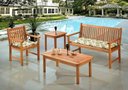 Ver imagem 2 de Banco Recanto 2 Lugares Cor Stain Jatoba - 15672
