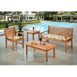 Banco Recanto 2 Lugares Cor Stain Jatoba - 15672 - 2