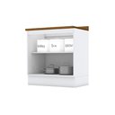 Ver imagem 5 de Módulo Cozinha Henn Americana Balcão C/ Tampo C/ 2 Portas 80cm Cinza-henn