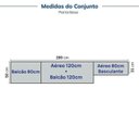 Ver imagem 3 de Cozinha Compacta 4 Peças 2 Aéreos 2 Balcões Soho CabeCasa MadeiraOriginals Azul/Freijó
