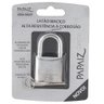 Cadeado com Chave 35mm Latão Maciço Cromado Acetinado - 0100350 - PAPAIZ - 5
