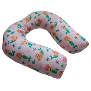 Almofada Para Carro Apoio De Cabeça E Pescoço Bebe Happy Line Almofada de Pescoço Infantil Sereia Ro