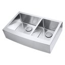 Ver imagem 1 de Kit Cuba Dupla Sa205 + Válvula com Cesto Aço Inox