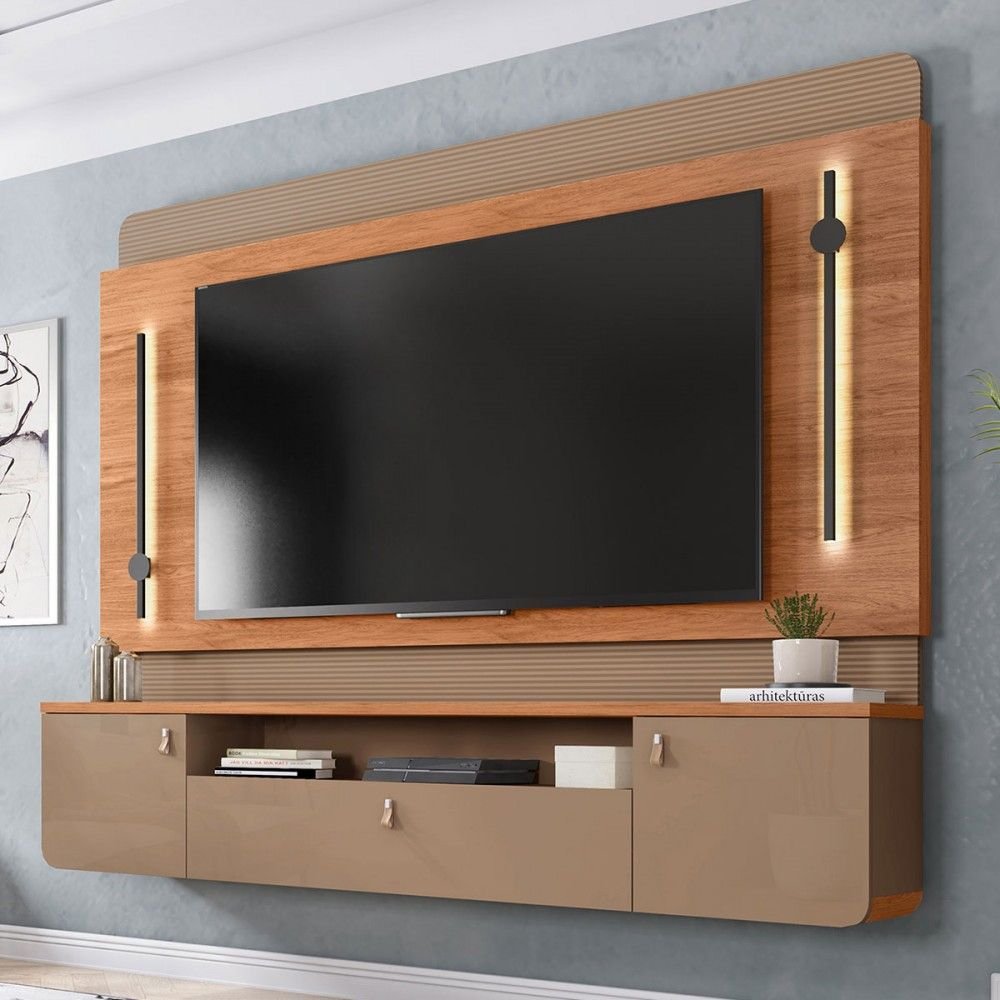Painel para Tv até 75 Polegadas Dali 2 Portas 1 Gaveta com Led Painel para Tv até 75 Polegadas Dali 2 Portas 1 Gaveta com Led
