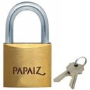 Ver imagem 3 de Cadeado de Latão Maciço 20mm a 50mm c/ 2 chaves Papaiz - 40mm