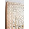Cabeceira Cama Solteiro Albaron Madeira Entalhada 38mm - 90x80cm - 9