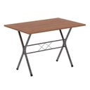 Ver imagem 4 de Conjunto de Mesa Tubular 62 100x60cm Tampo em MDF Cinamomo com 4 Cadeiras Dany Prata/Preto Floral/Mart