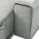 Ver imagem 5 de Sofá Retrátil Reclinável Vannes 225cm com Porta Copos e Objetos Prata