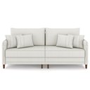Ver imagem 3 de Sofá 3 Lugares Sala de Estar Living 232cm Asbury K01 Bouclê Creme - Lyam Decor