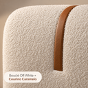Ver imagem 2 de Cabeceira King Colchao de 193cm Moderna Estofada Premiun Macia Luxo Boucle Exclusiva Divani Aconcheg