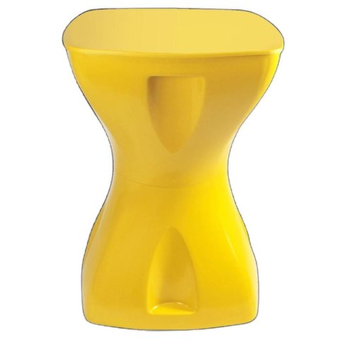 Mesa Amarela Multiuso Design Moderno Mesa Lateral Apoio Decorativo para Piscina Jardim Varanda Sala