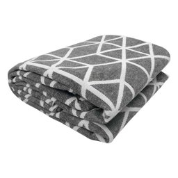 Tapete para Sala Geometrico Texas Cinza com Cru - 200x132 Comercial Textil 32480 - 5