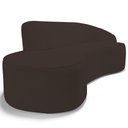 Ver imagem 2 de Sofá 3 Lugares Curvo Living Firenze Direito D02 Corano Marrom 230cm C-34 - Lyam