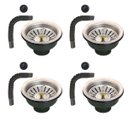 Ver imagem 1 de Ralo Valvula 10x10 Dreno de Pia Sifao Filtro Kit 4 Unidades Tubo de Escoamento Cesto Cozinha Lavabo 