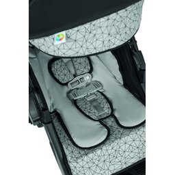 Carrinho de Bebê Joy II Tutti Baby Preto e Cinza + Suporte de Cabeça Almofadinha - 5